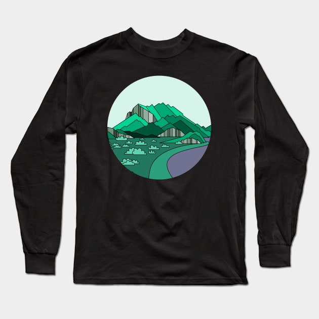 Mountains Are My Life Long Sleeve T-Shirt by GoranDesign